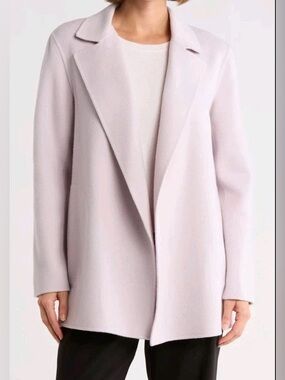 NWT $595 Theory Sileena Wool Cashmere Coat Jacket Winsome 2 Petal Pink